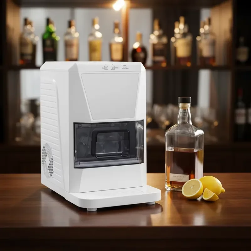 HN QDMECH Food Grade Safe Durable Compact Solid Round Ball Ice Machine Spherical for Commercial and Home Use