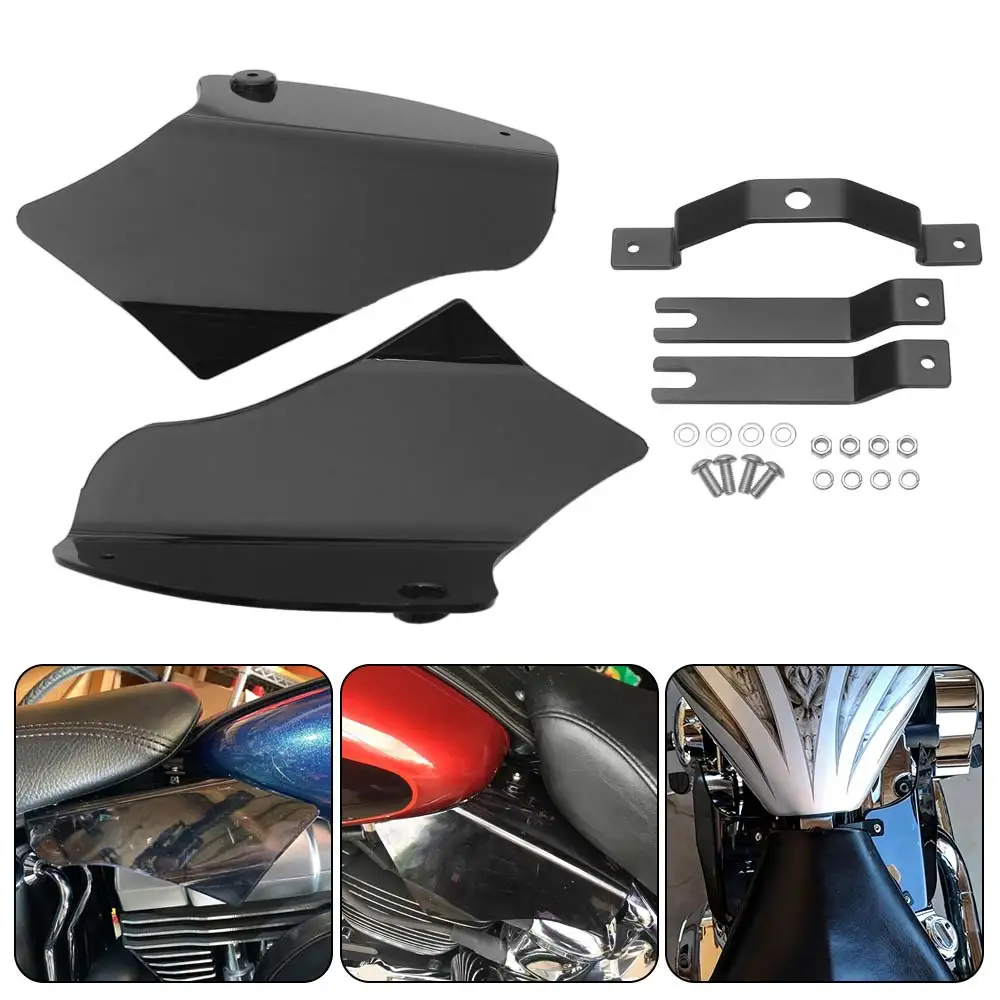 

Motorcycle Engine Heat Deflector Shields For Harley Softail Fat Boy Heritage Springer Deuce 2000-2017 Air Deflector Cover