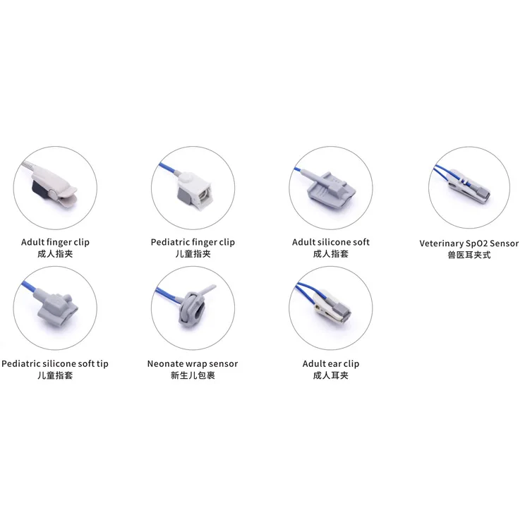 Compatible  8-pin M1191A Integrated Adult Finger Clip Finger Cover Child Finger Cover Bloods Oxygen Probe