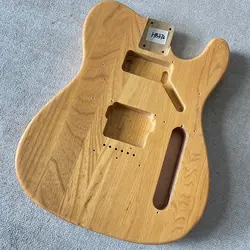 HB372 String Through Body Tele Electric Guitar Unfinished TL Guitar Body in Natural Solid ASH Wood for Replace and DIY