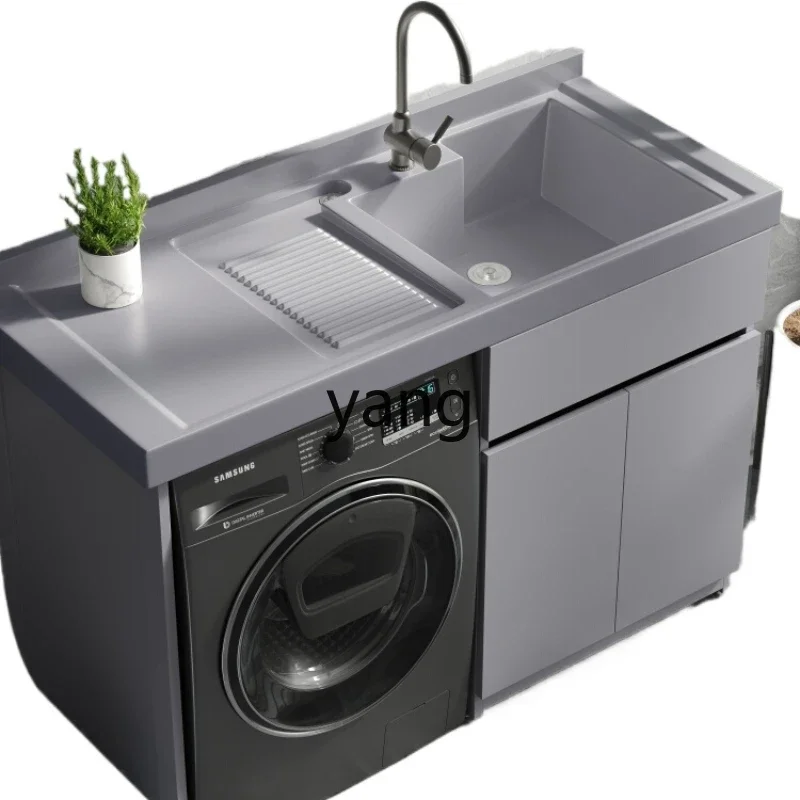 LH  Honeycomb Aluminum Washing Machine Cabinet Combination Wash Basin Inter-Platform Basin Companion Cabinet Integrated