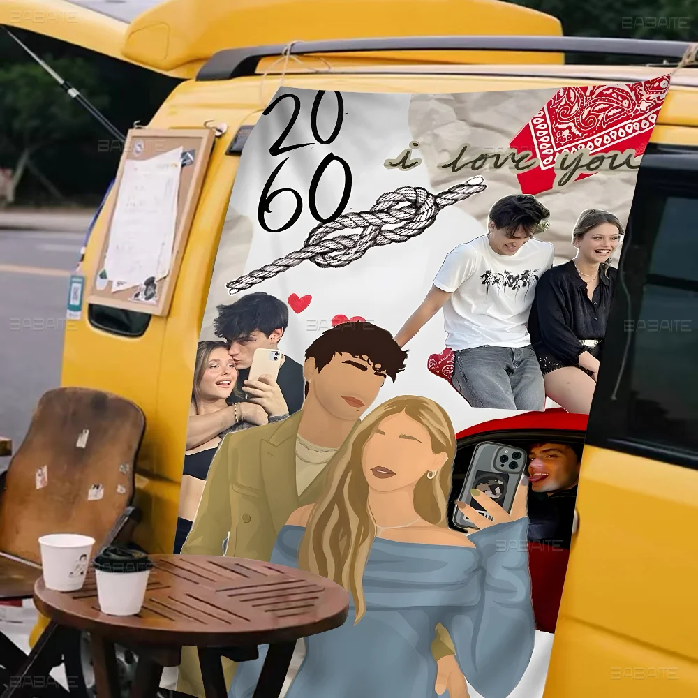 خطأي Culpa Mia 2023 فيلم مطبوع كبير العلم الفن الخيال العلمي غرفة ديكور المنزل ديكور راية