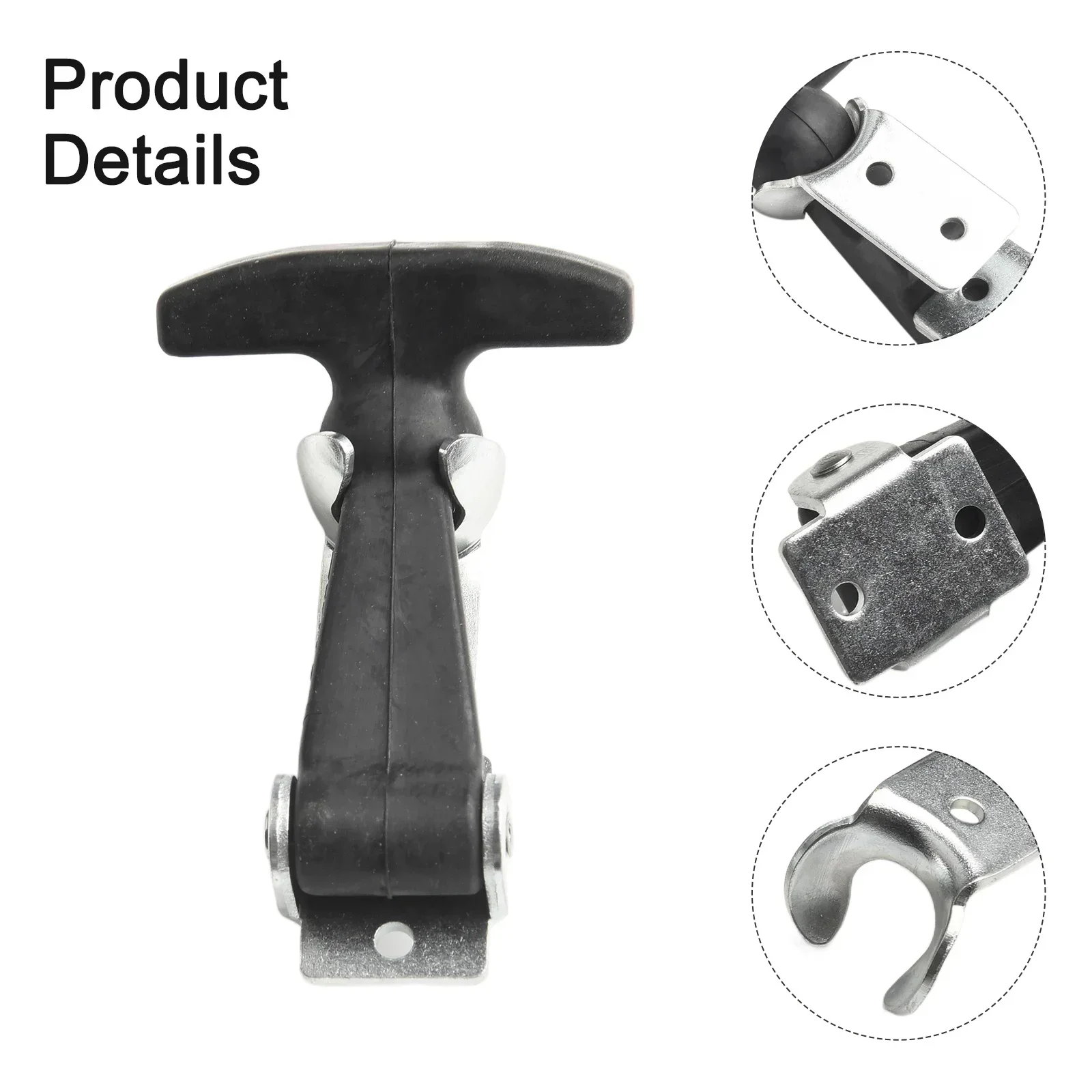 1Pcs T Handle Draw Latches Elastic Stainless Steel Rubber Hood Catch Flexible T Handle Hasp Home Improvement Building