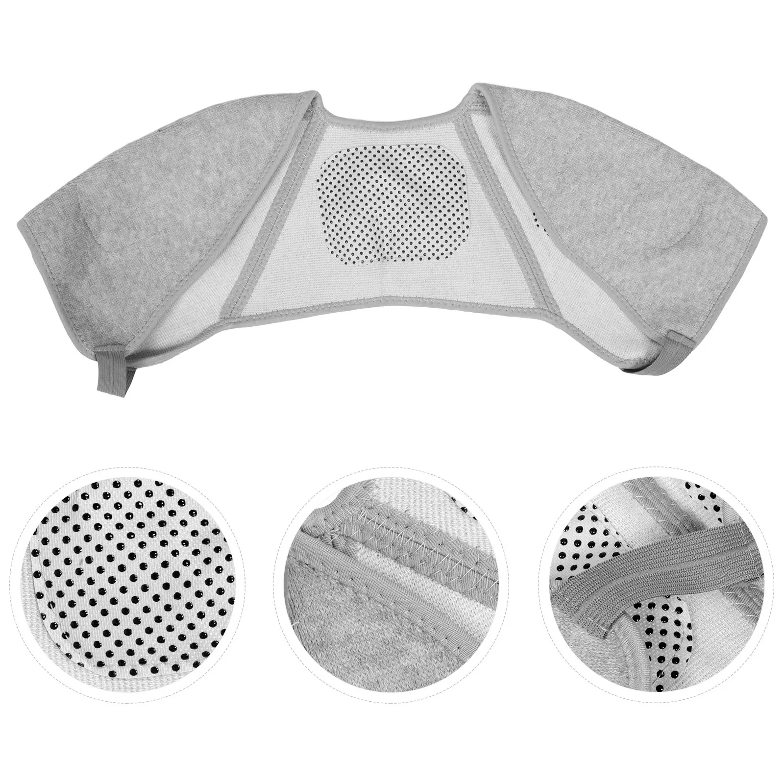 

Double Shoulder Support Brace Grey Breathable Sports Shoulder Protector Wrap Strap for Basketball Weightlifting Hiking Outdoor