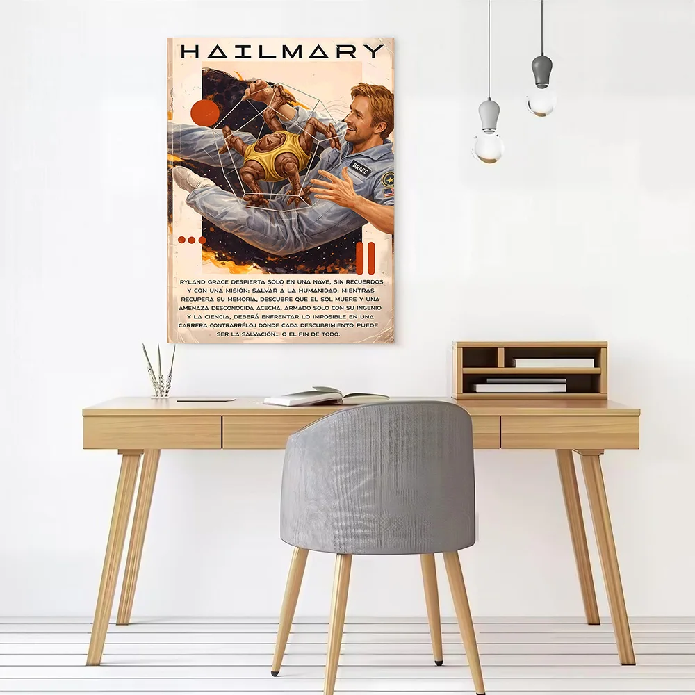 Project Hail Mary Movie Poster Canvas Wall Art Personalized Print Modern Painting Perfect Gift for Wand Deko Home and Decoration - view 2
