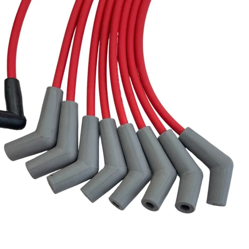 Super Sale 10pcs 8mm Spiral Core Spark Plug Wires 643R for Ford Small Block 289 302 351W Lincoln Mercury 1980-1985 Ignitions Wir