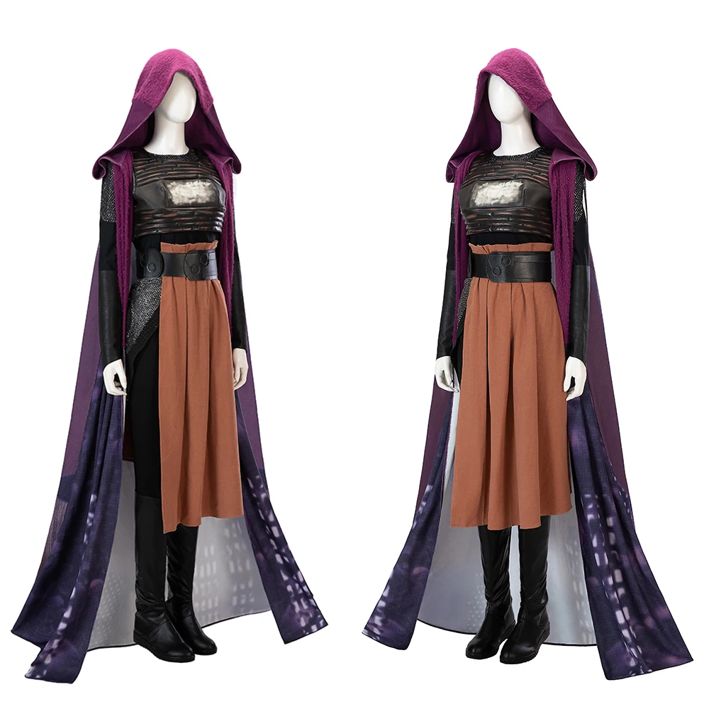 The Acolyte Mae Cosplay Costume Amandla Stenberg Role Play Cloak Dress Adult Costume Mae Battle Suit Halloween Carnival Outfits