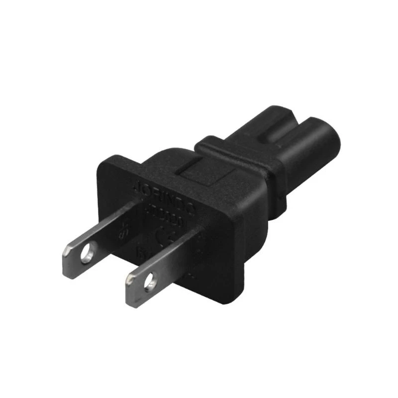

31BA US Conversion Plugs, US 1-15P 2-Prong Male to IEC320 C5/C7 Power Adapter