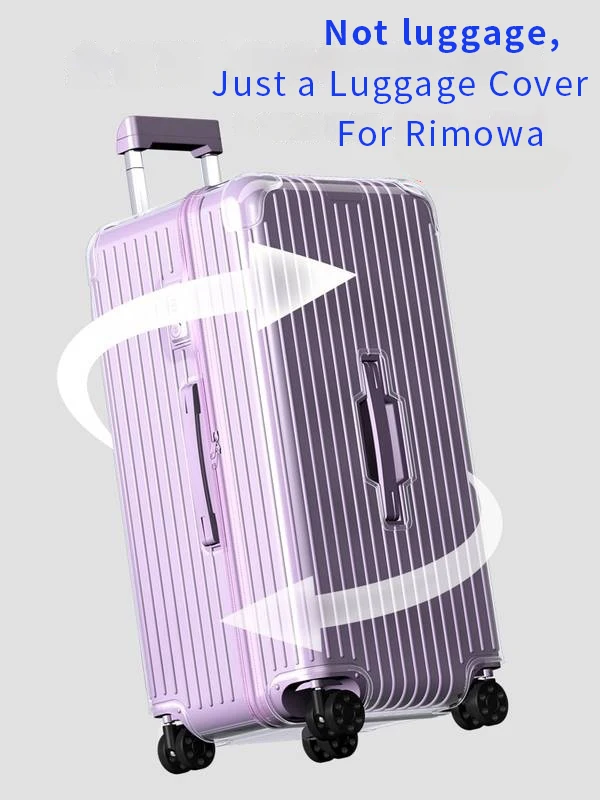 Transparent Cover Applicable for Rimowa Essential Suitcase Protective Cover Clear Trunk Plus 31 33 Inch Rimowa Luggage Cover