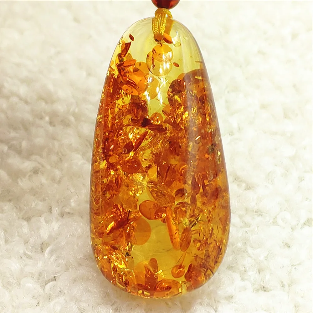 

Natural Piebald Amber Pendant Round Beads Necklace Amber 40x20x11mm Gemstone Pendant Jewelry AAAAA