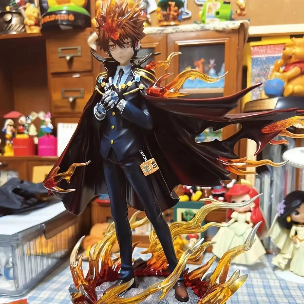 

35 см Реборн! Фигурка аниме-персонажа Цунайоши Савады из Katekyou Hitman REBORN! Фигурка Савады Цунайоши: Коллекционная модель, игрушка, подарок