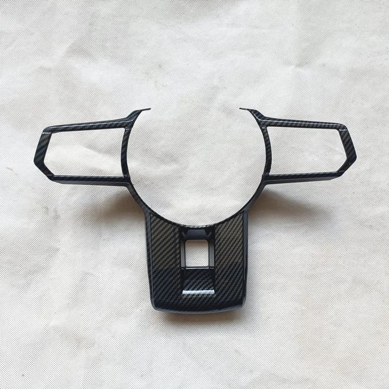 

For Mitsubishi xforce Outlander Sport 2025 Interior Accessories Steering Wheel Cover Trim ABS Imitation carbon fiber