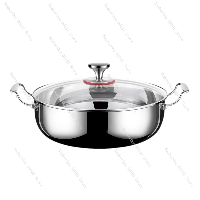 

316 stainless steel soup pot | Household large-capacity binaural soup pot