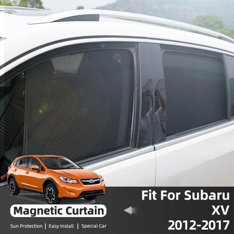 

For Subaru XV Crosstrek GP 2012-2017 Magnetic Car Window Curtains Solar Sunshield Shadow Mesh Glass Shading Sun Protection