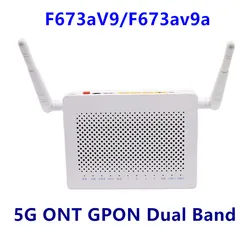 2/5/6pcs F673a V9/F673av9a 5G ONT  Dual Band 4ge+1tel+2usb+Ac 5g Wifi Onu Gpon OLT Secondhand Without Power router Free Shipping