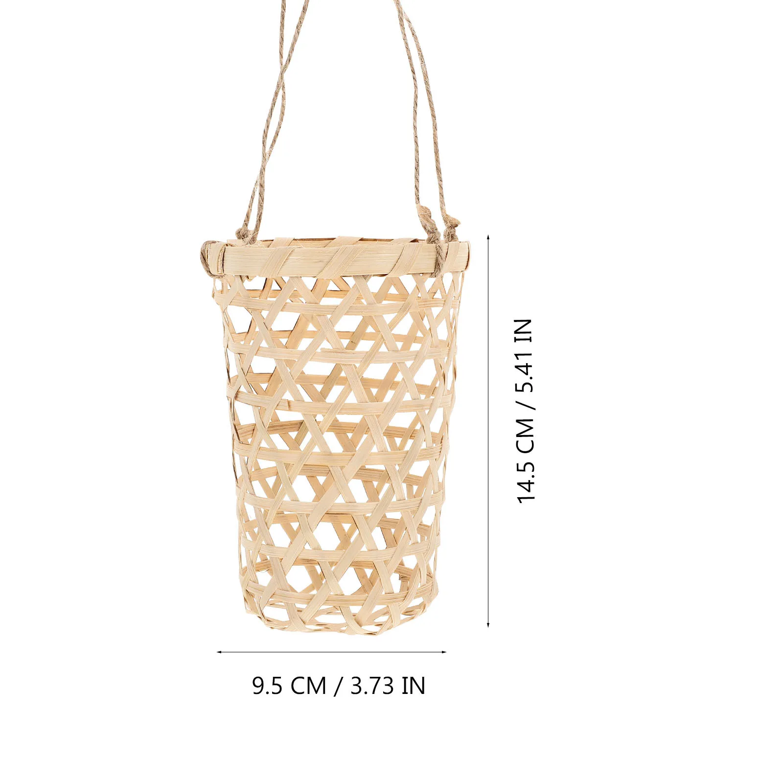 

2Pcs Bamboo Mini Woven Basket Multipurpose Storage Container for Home Decor Kitchen Candy Flower Milk Tea Coffee