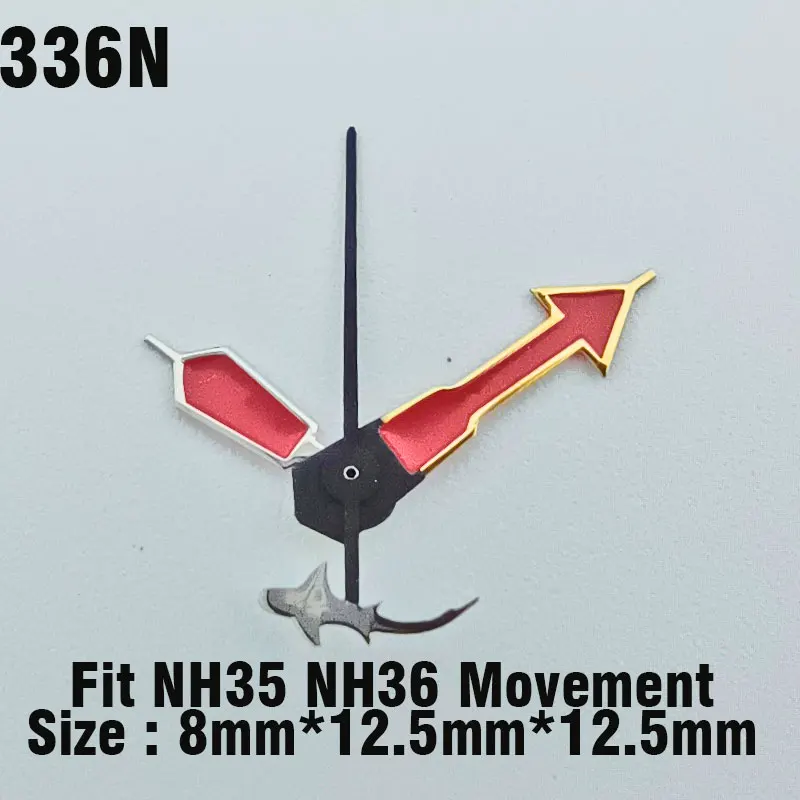 Watch hands NH Hands 35 36 Super Green glow in the dark hands Seconds Watch accessories for NH movement 35 36 assembly