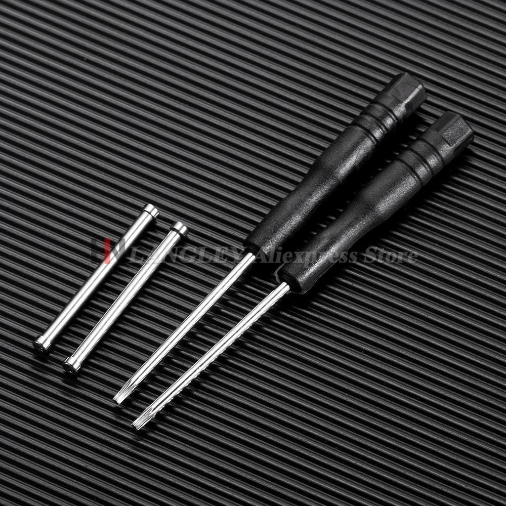 مسامير موصل الساعة لـ Garmin Fenix 7/6/5/4 Forerunner 935 945 955 دبابيس ربط فضية سوداء مع أداة استبدال المفكات #4