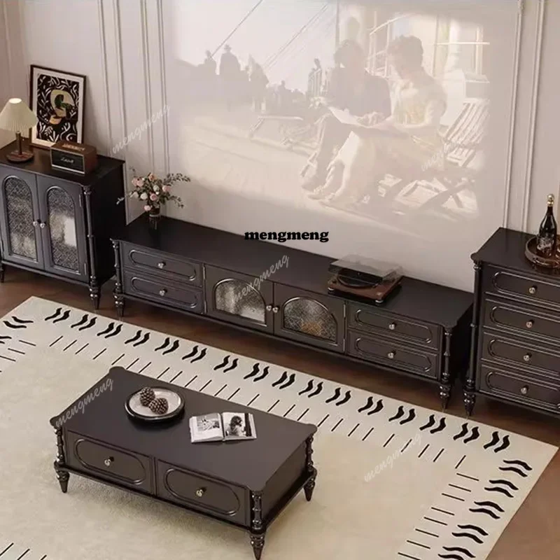 E182 Cabinets Nordic Tv Stands Coffee Drawers Luxury Aesthetic Tv Table Wood Minimalist Universal Suporte Para Tv Home Furniture
