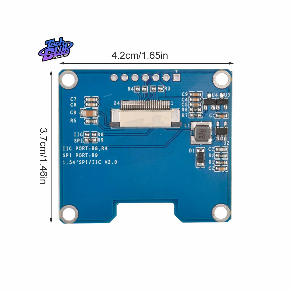1.51/1.54 Inch 24PIN SPI/IIC/Song Song COG 3.3V PMOLED Trong Suốt Màn Hình OLED SSD1309 Đồ Họa 128X64 128X56 Màn Hình Cho Dụng Cụ
