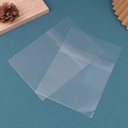 50Pcs Transparent Resealable CD Bags Plastic Outer Sleeves For CD Tape Vinyl Record Discs Protect Sleeves