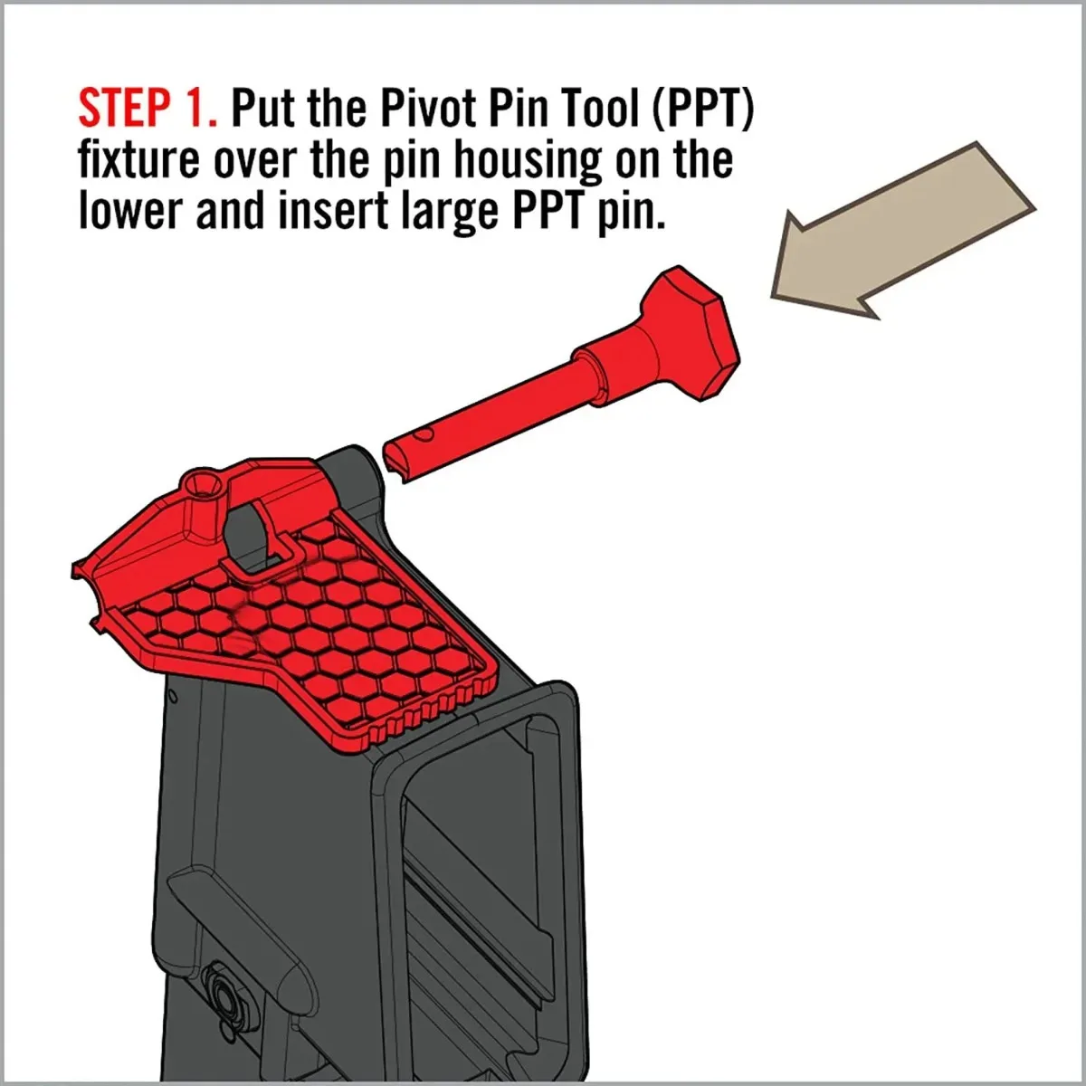 Tactical AR15 .223 5.56 Pivot Pin Tool Takedown Dentent Pin Installation Tool Red Hand Tool Hunting Accessories