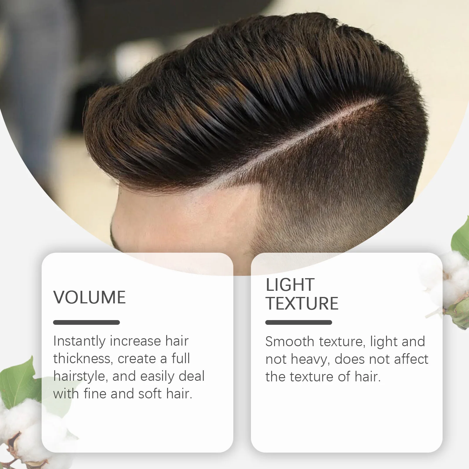 Matte Hair Styling Powder For Men - Instant Volume Texture Lightweight & Non-Greasy Easy To Use For Natural Looking Hairstyles