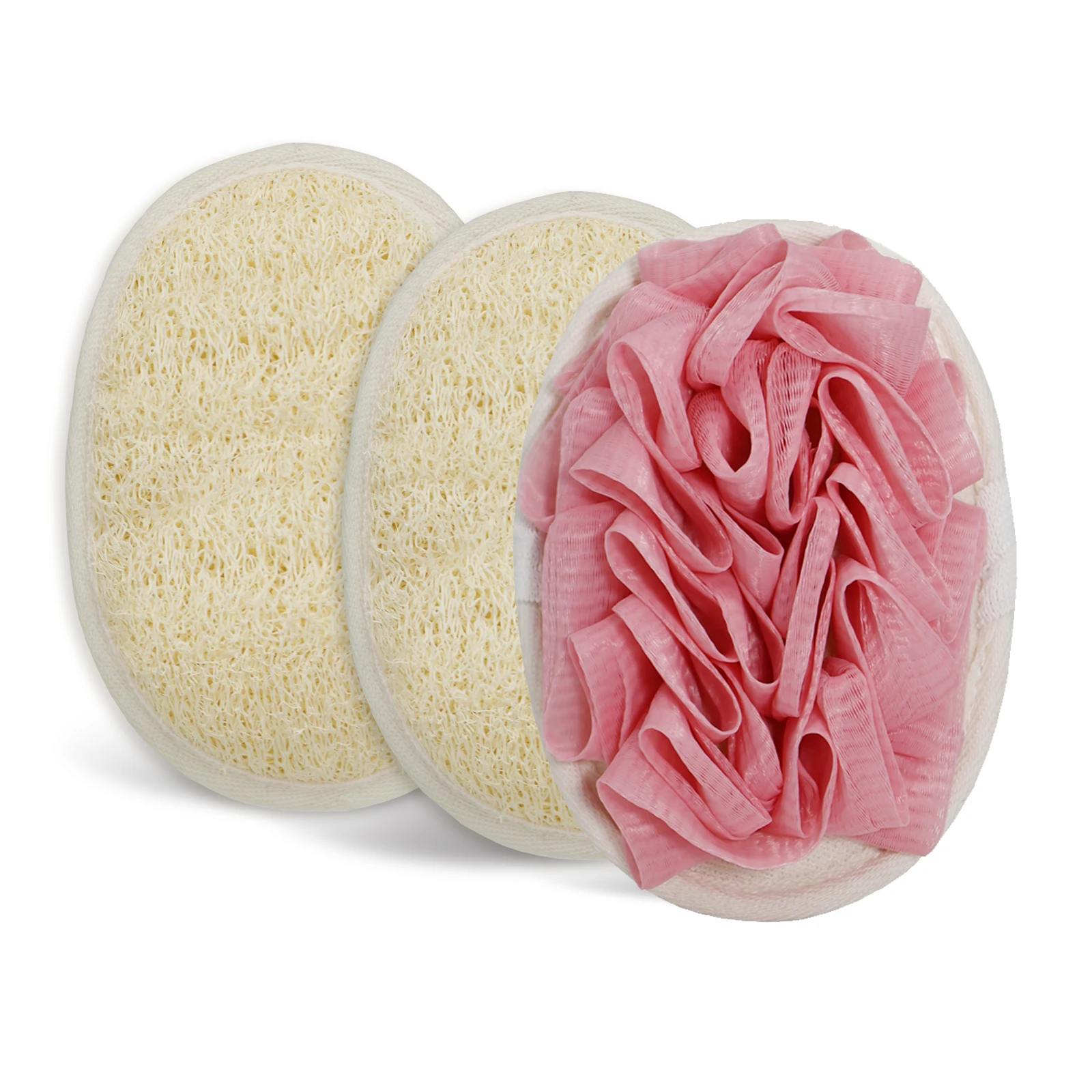 Natural Bath Loofah Brush Bath Loofah Sponge Shower Mesh Natural Loofah Sponge Bath Ball Shower Rub Remove Exfoliate Dead Skin