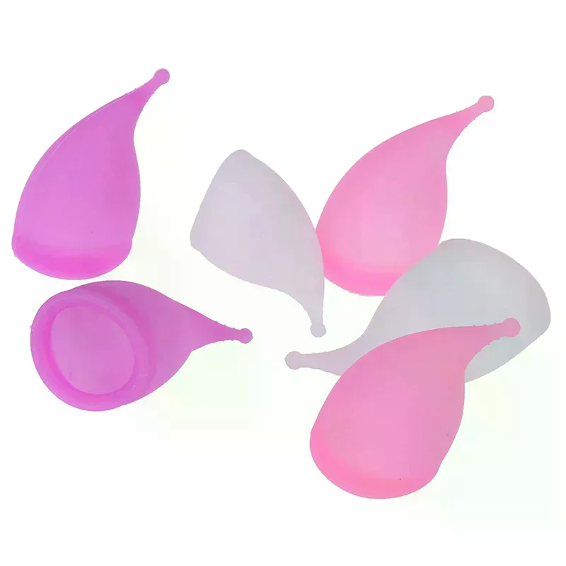 /YOV/ Silicone Soft Menstrual Women Period Cup Size Small Large Pads Reusable