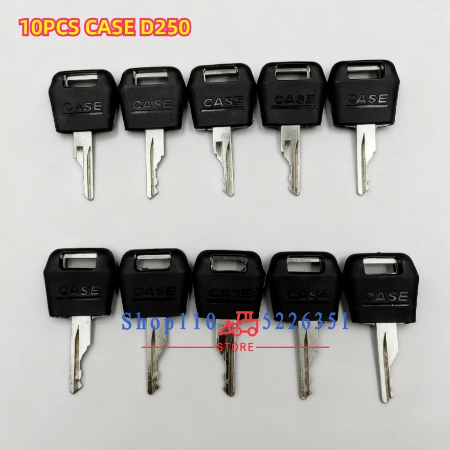 10/5PCS Ignition Keys Fits Case IH Tractor Dozer Backhoe D250 For Case/International Harvester Excavator Accessories