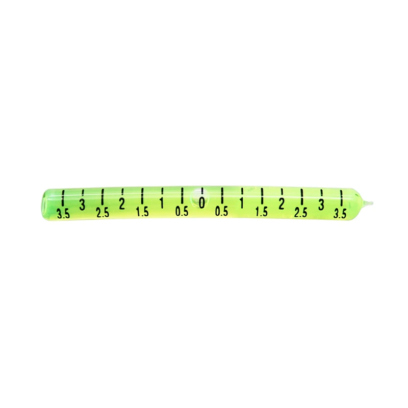 External arc leveling bubble glass long level gauge High precision glass tube horizontal bubble bead