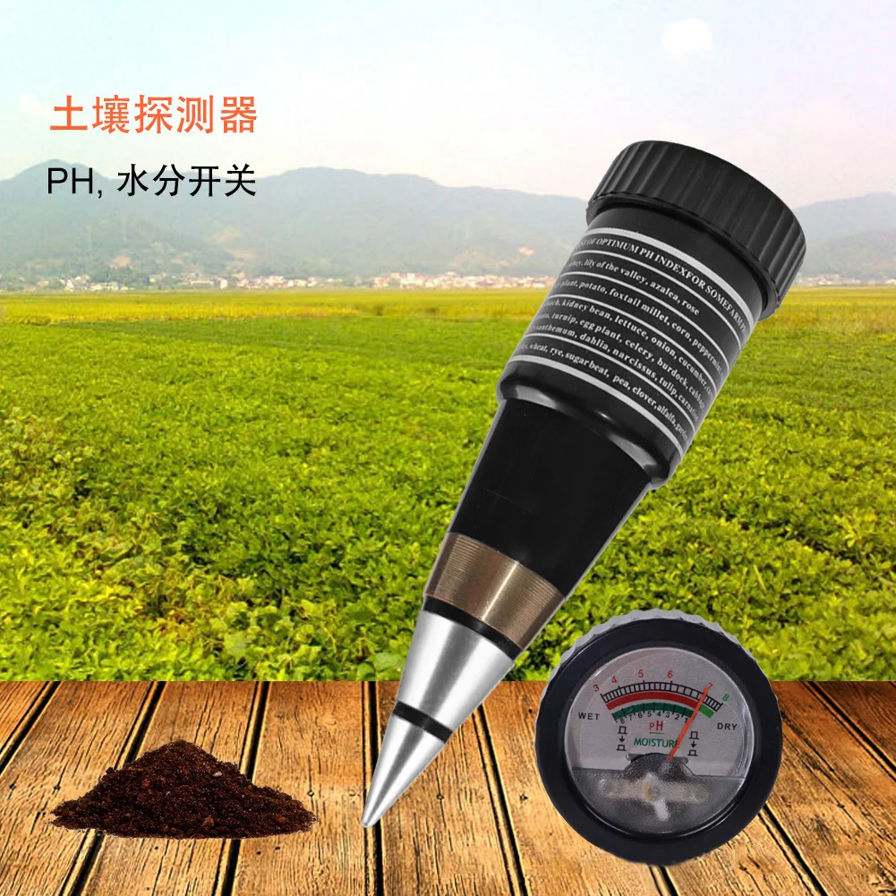 pH detector Moisture tester Pointed soil meter Moisture