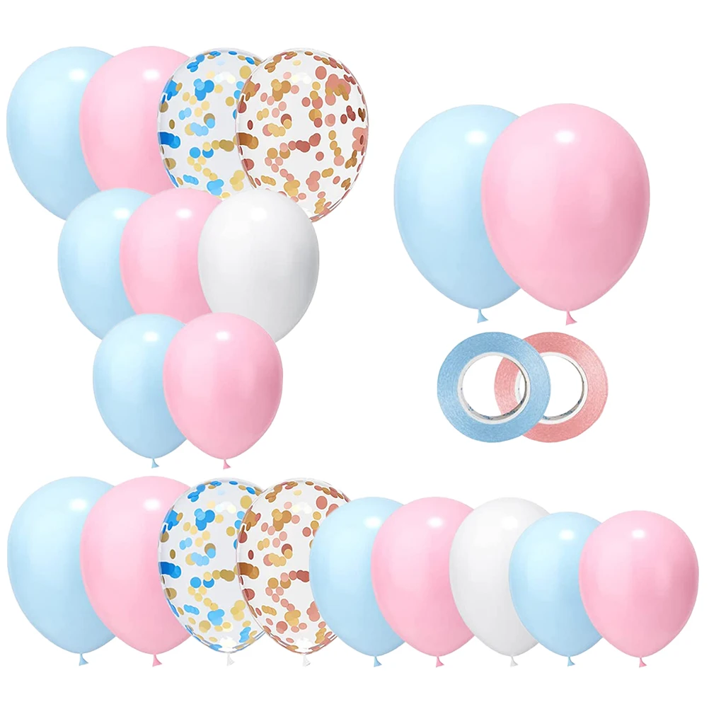 

1 Set Diy Garland Arch Latex Balloons Decor For Gender Reveal Party Colorful Balloons Set Balloon Decorations Supplies