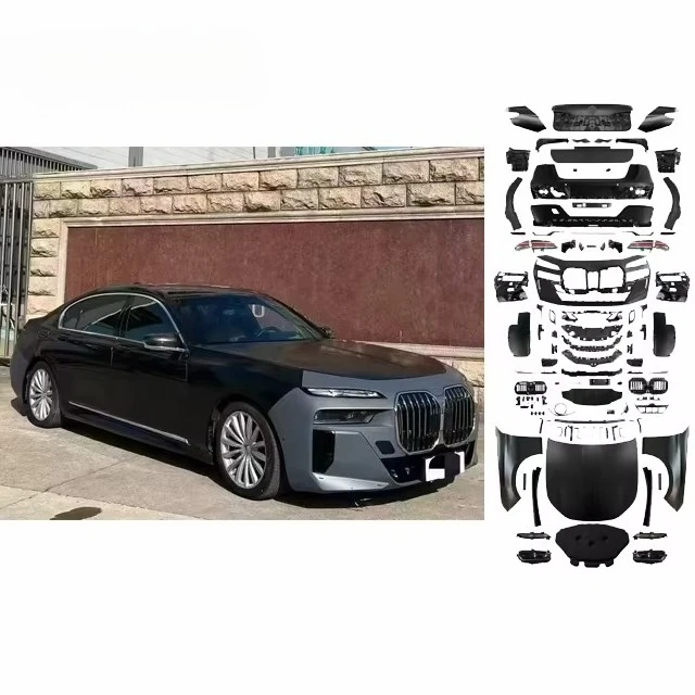 Für 7er-Serie 09-15 G11 G12 Upgrade G70 Karosserie-Kit Sport-Stil Hinterer Stoßfänger Vorderer Stoßfänger Seitenschweller Scheinwerfer Karosserie-Kit Maßgefertigt