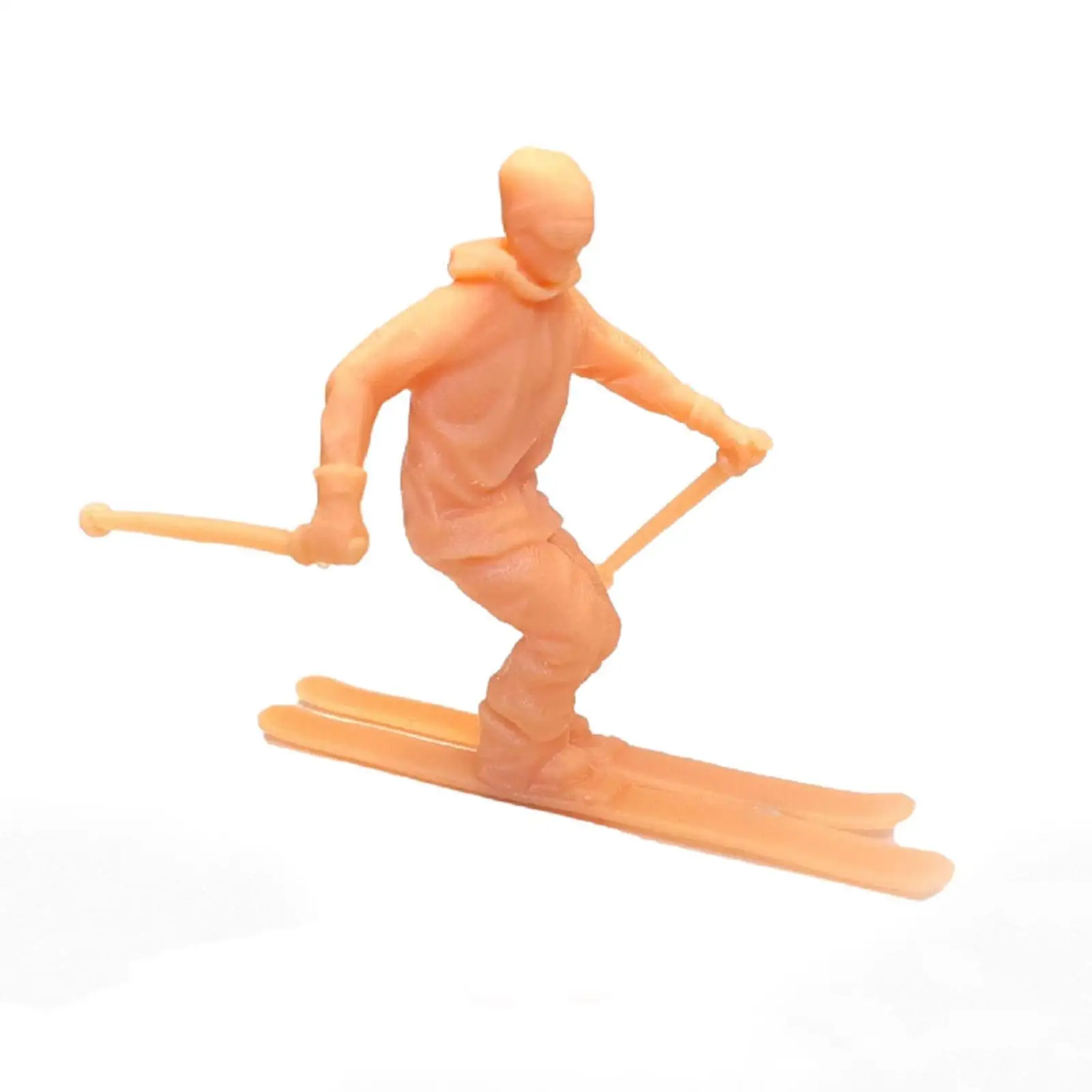 Figurines de ski, modèle de poupée en résine pour bricolage, décoration de bureau de jardin miniature