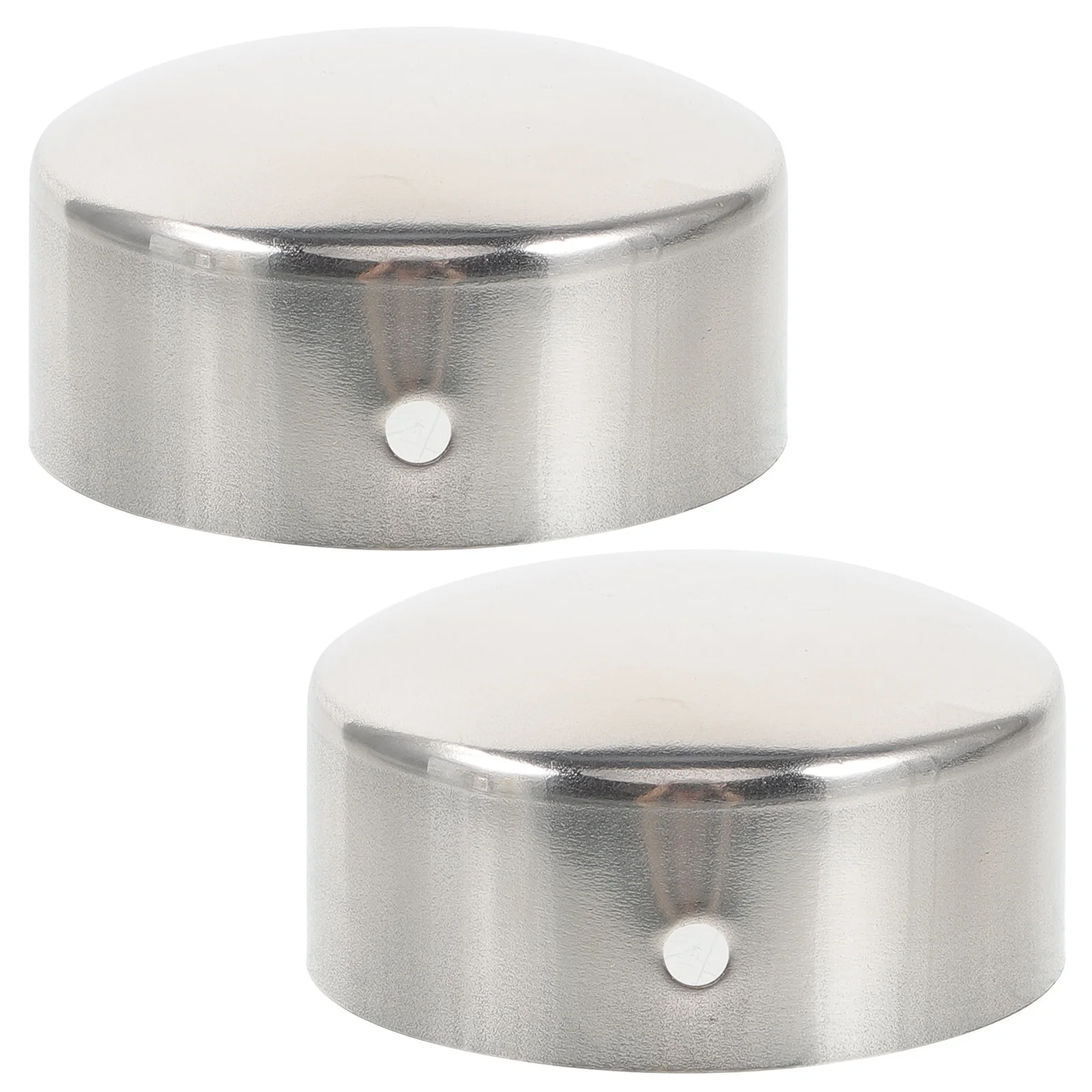 

2pcs Stainless Steel Handrail End Cap Decorative Tube Protector For Metal Tubing Rail Support Caps Furniture Legs Glide