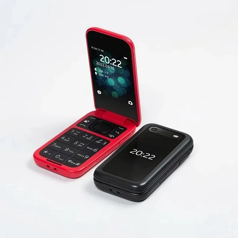 Refurbished Nokia 2660 Flip 4G 2022 Unlocked Mobile Phone Dual SIM 2.8" Dual Screen 1450mAh Standby Elderly Backup Feature Phone view 6