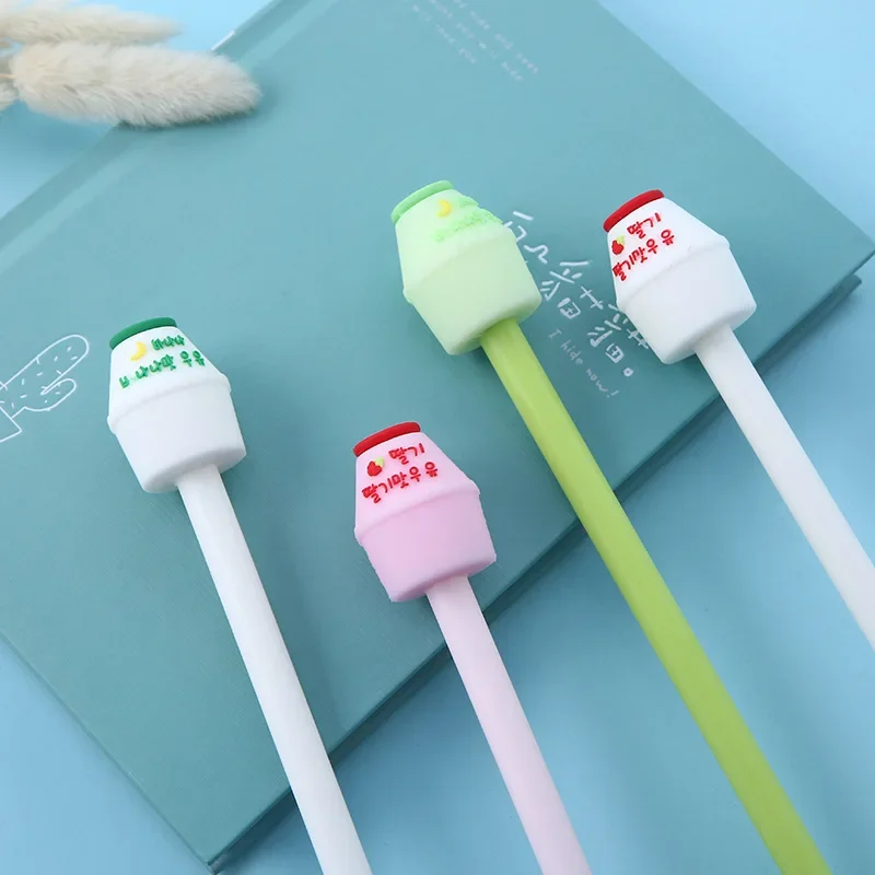 36PCS Korean-Style Cartoon Creative Silicone Gel Pen Bottle-Shaped Silicone Gel Pens Kawaii School Supplies Stationery