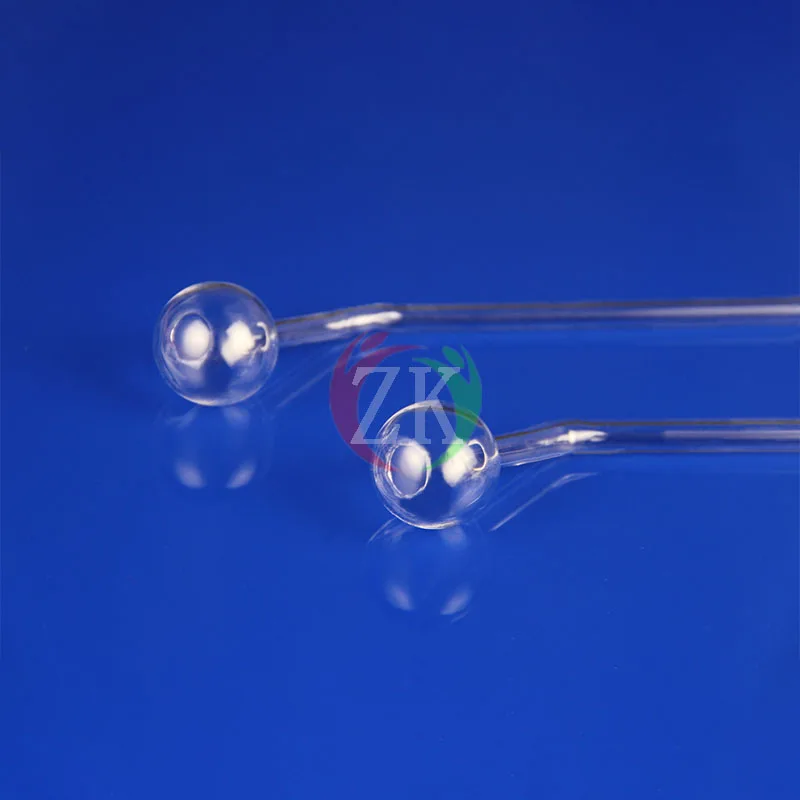 Custom Fused Silica Sample Tube, Micromeritics Test Tube for BET Specific Surface Area,Bent Tube&Bulb Tube with Drilling Service