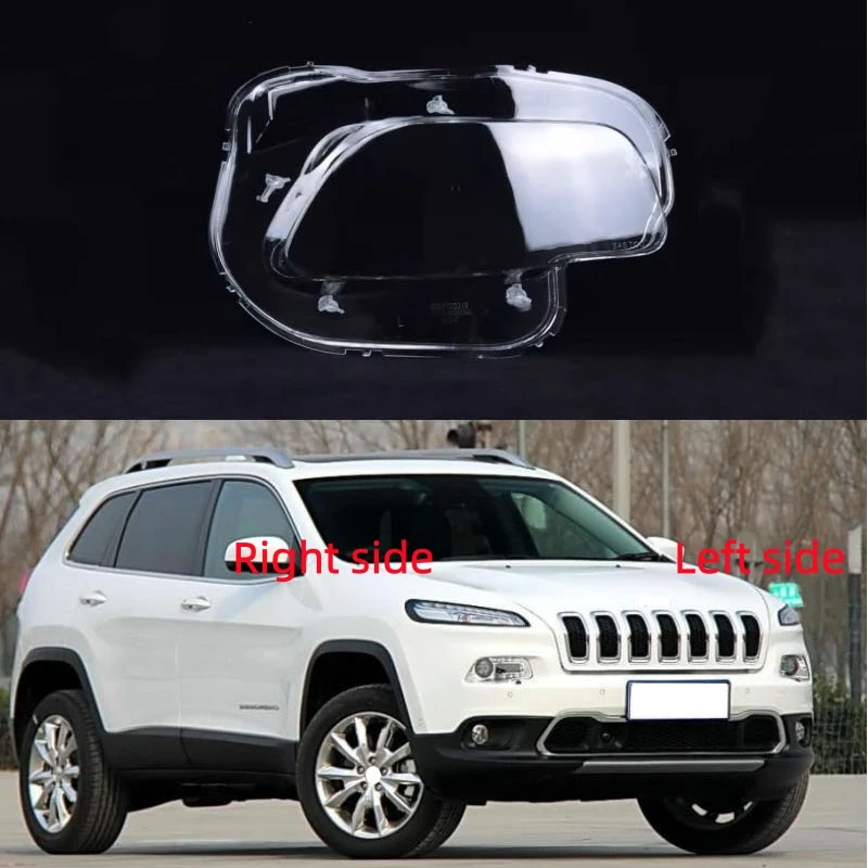 

Car Headlight Lens for Jeep Cherokee 2014 2015 2016 2017 Headlamp Cover Car Replacement Front Auto Shell Cover