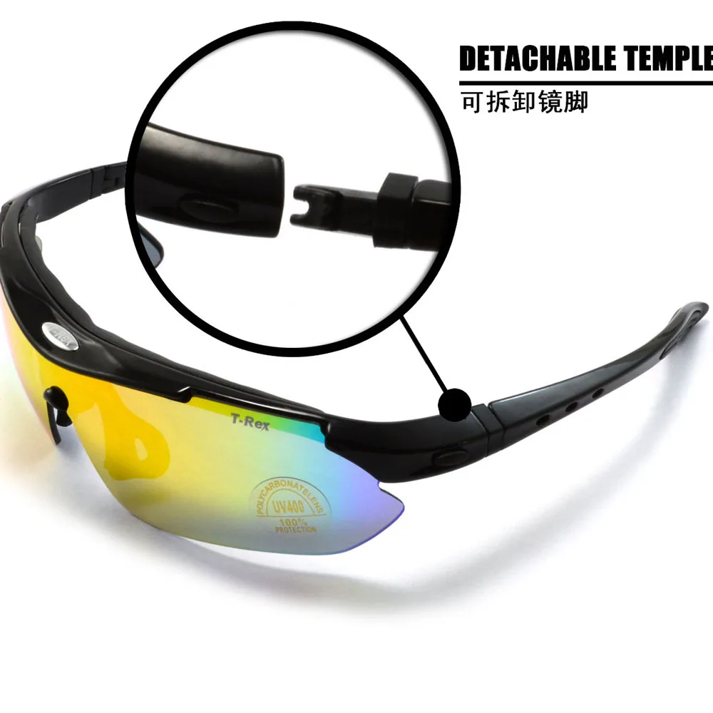 Interchangeable Lenses Polarized Fishing Glasses Sunglasses Myopic Cycling Goggles Dual-use Interchangeable Legs