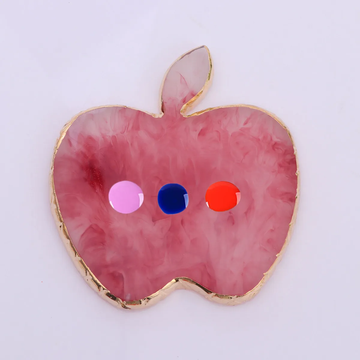 

1Pcs Shaped Resin Manicure Palette for Nail Art Colors Blending Mixing Foundation Lipsticks Pigments Display Photo Prop