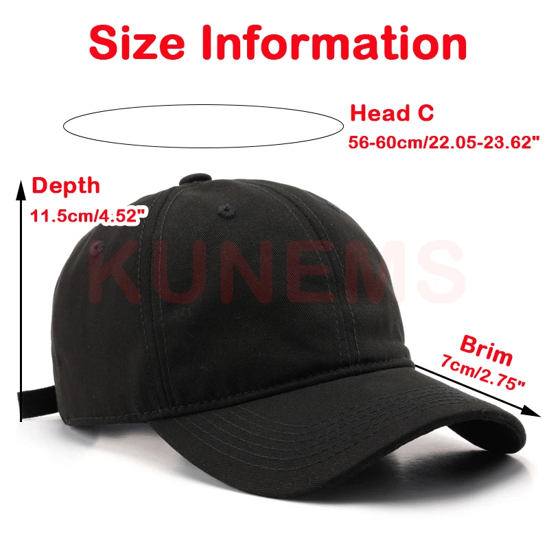 KUNEMS Custom LOGO Cotton Baseball Cap for Women and Men DIY Print Sun Hat Custom Embroidery Text Design Trucker Mesh Hat Unisex