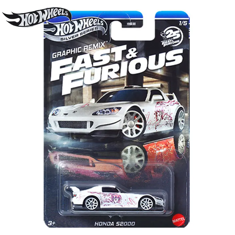 Mattel Hot Wheels Silver Series Fast & Furious 25th Theme Surtido 1/64 Coches Die-Cast - 2025 Nuevo modelo de vehículo de juguete