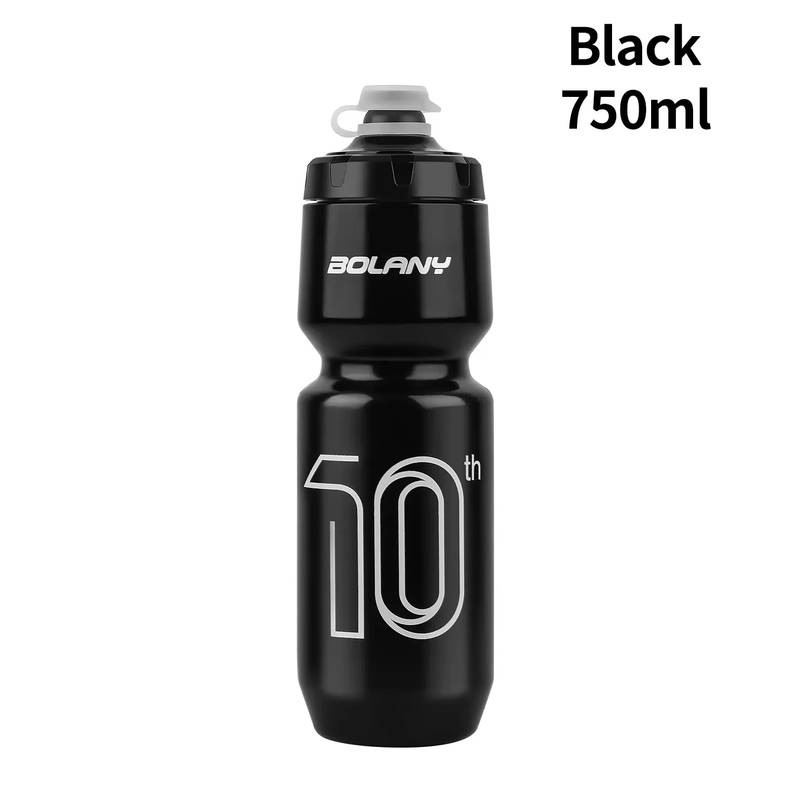 BOLANY Fahrrad-Wasserflasche mit großem Fassungsvermögen, PP5, auslaufsicher, Radfahren, Outdoor-Sport, Auspresswasserflasche, Fitness, 750 ml