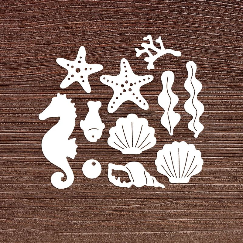 Sea Creatures Seahorse Metal Cutting Dies For DIY Scrapbook Cutting Die Paper Cards Embossed Decorative Craft Die Cut 2022 New