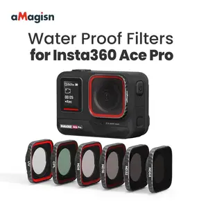 Bilashmart aMagisn Waterproof Lens Filter Glass Insta360 AcePro Protective Lens UV CPL ND8/16/32/64 Sports Camera Accessories