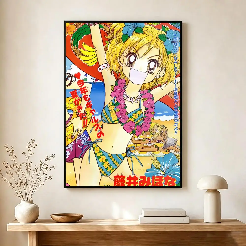 Colorful Trendy Fashion Anime G-Gyaru Super GALS Poster Wall Art Print Decorative Mural Home Decor Gift Unframed