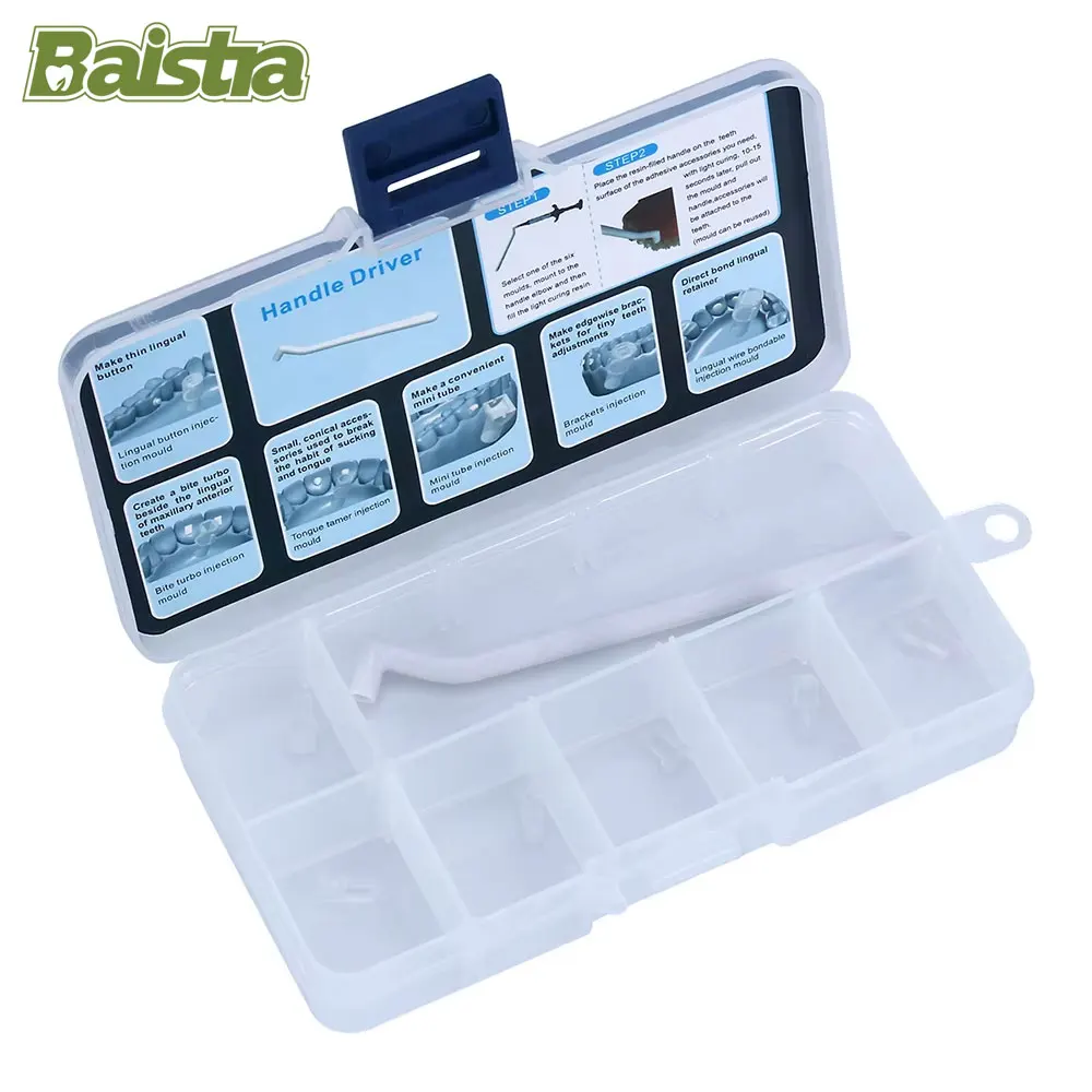 BAISTRA Dental Mini accessori ortodontici stampi ad iniezione Ortho mold Starter Kit 1 maniglia Driver 6 stampi/scatola in Silicone