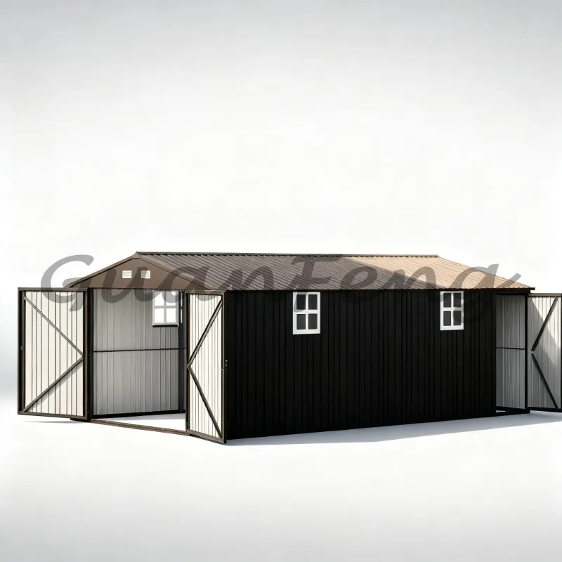 10x20ft Metal Carport Canopy, All‑Weather Vehicle Shelter with 2 Lockable Doors 4 Windows for Car Boat Truck, Customized